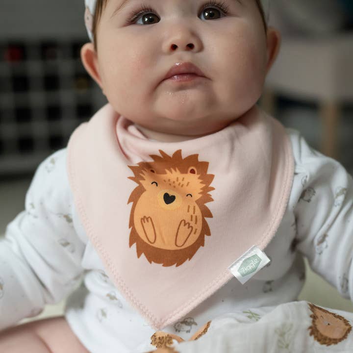 Ziggle Baby – wholesale Bib – Baby – Hedgehog bib4