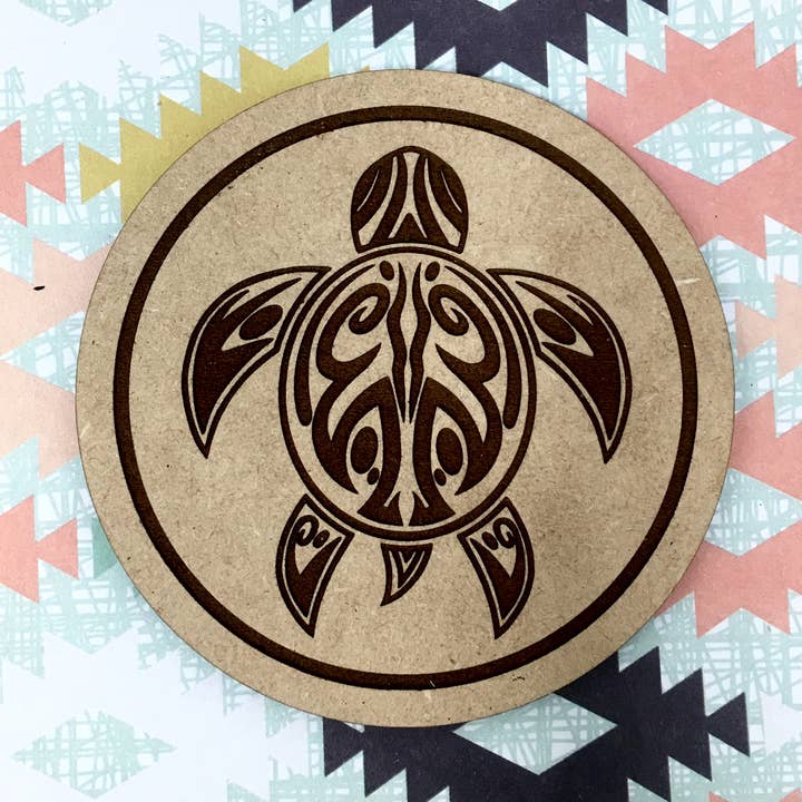 Coaster para bebidas - Hawaiian Honu Sea Turtle, Hawaii Tribal por atacado de Insert Brand Here Shop