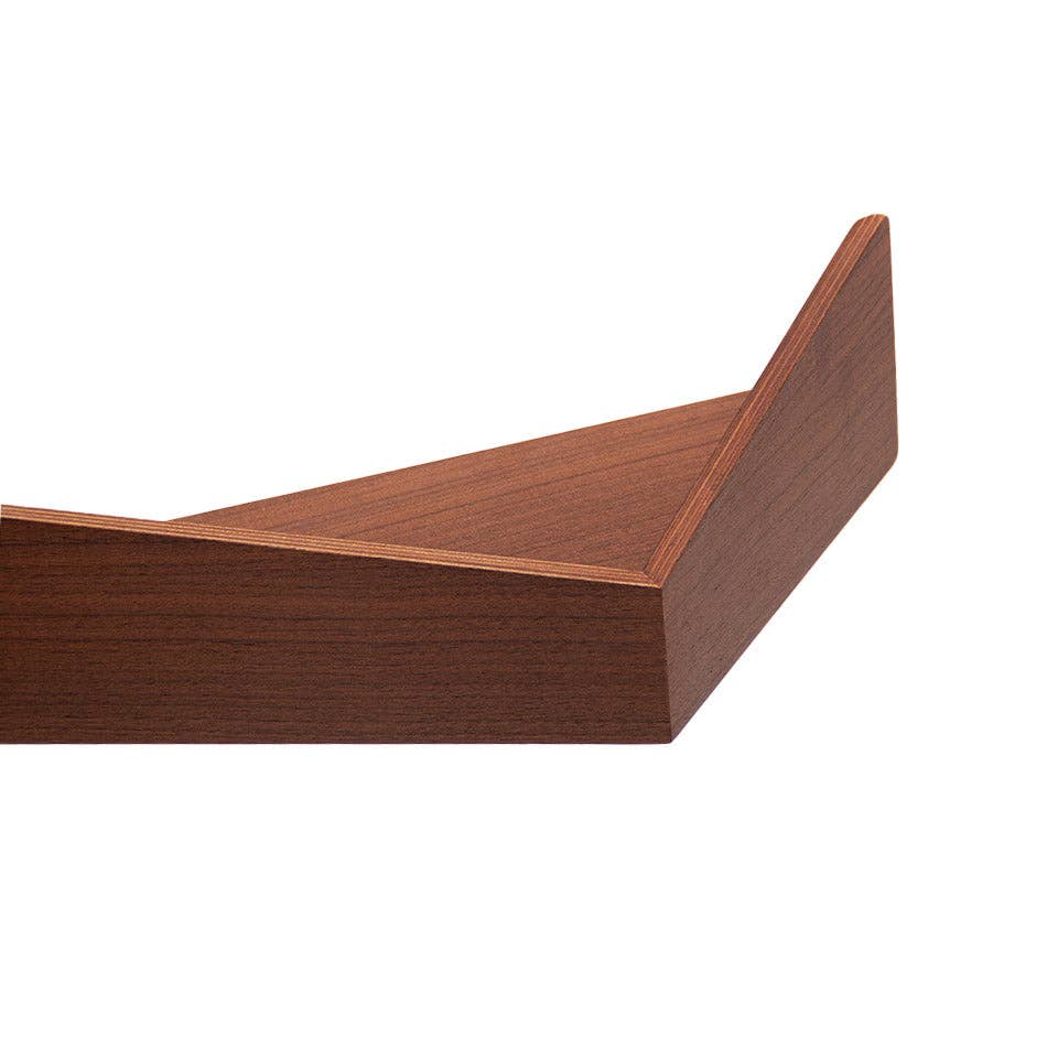Woodendot - Venta al por mayor Estante de pared - Estantería de pared Pelican · Nogal pequeño0