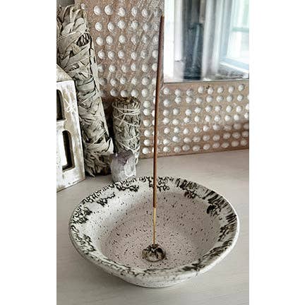 Gina DeSantis Ceramics - Wholesale Incense Holder - Handmade Ceramic Incense Burner in Mist2