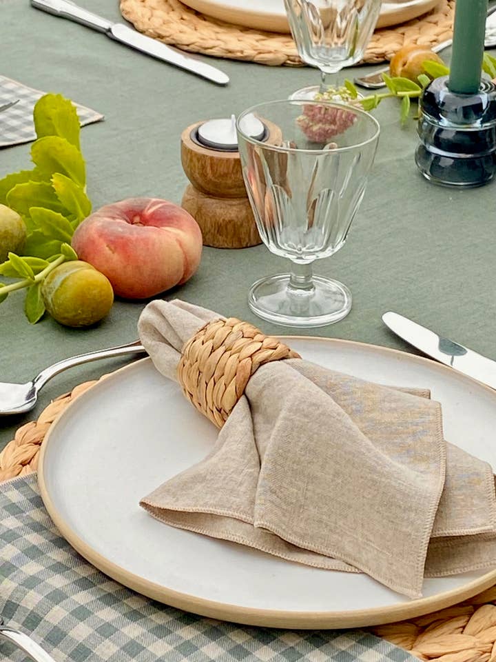 Washed linnen servet - natuurlijk voor wholesale door Lina Luxe