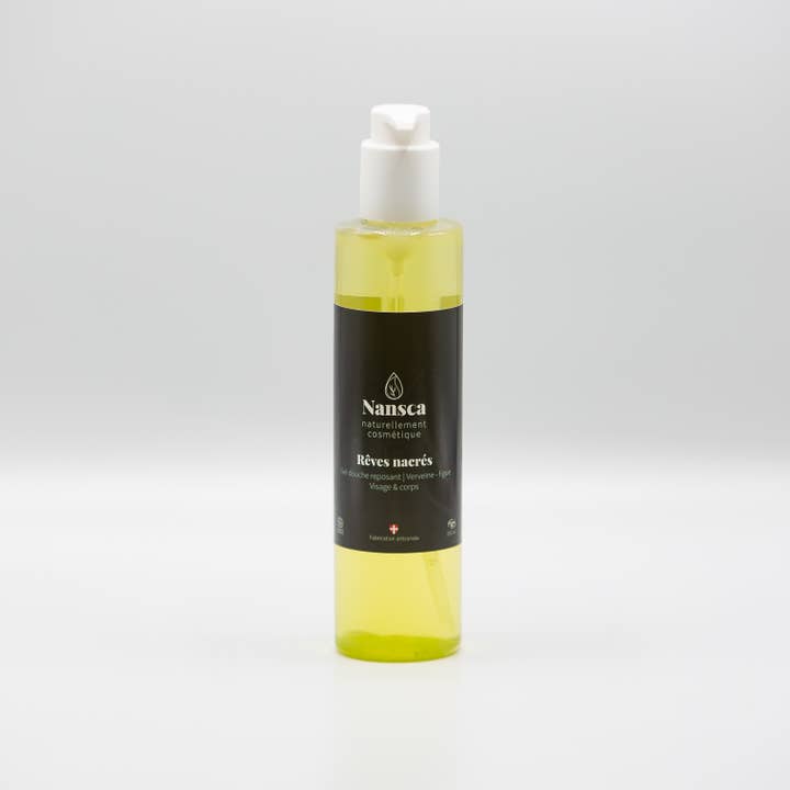 Rêves nacrés: Gel douche reposant | Verveine - figue Visage pour la vente par Nansca