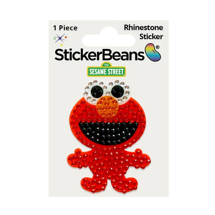 StickerBeans - Wholesale Sticker - Elmo 2" Rhinestone Sesame Street Sticker1