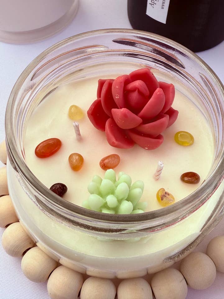Succulent Garden Candle Luxury Soy Candle - Clean Burning for wholesale by MAC Inspirations