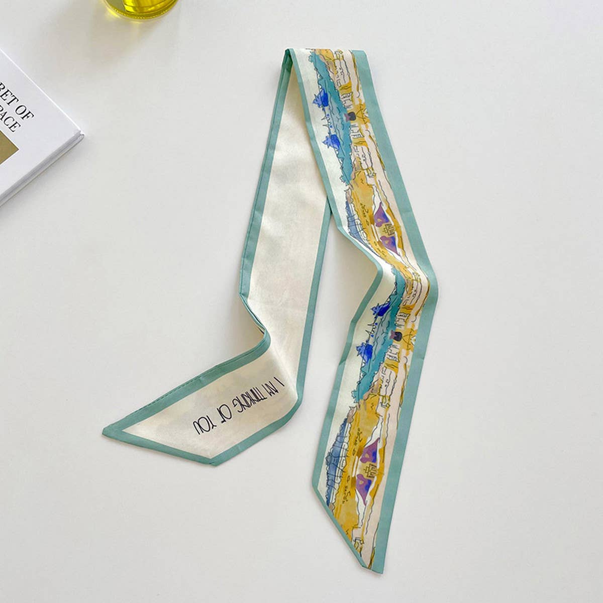 ACCITY - Wholesale Head Scarf - Women's - NARROW AND LONG BAG DECORATIVE RIBBONS_CWASC070423