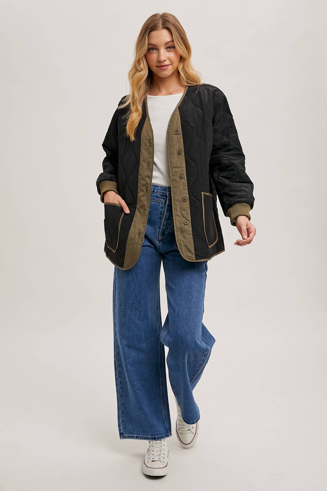 Bluivy - Wholesale Jacket - Women's - BUTTON UP QUILTED JACKET19