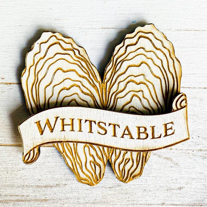 Custom location oyster shell coastal ocean magnet for wholesale by Gorgeous Little Bits Ltd