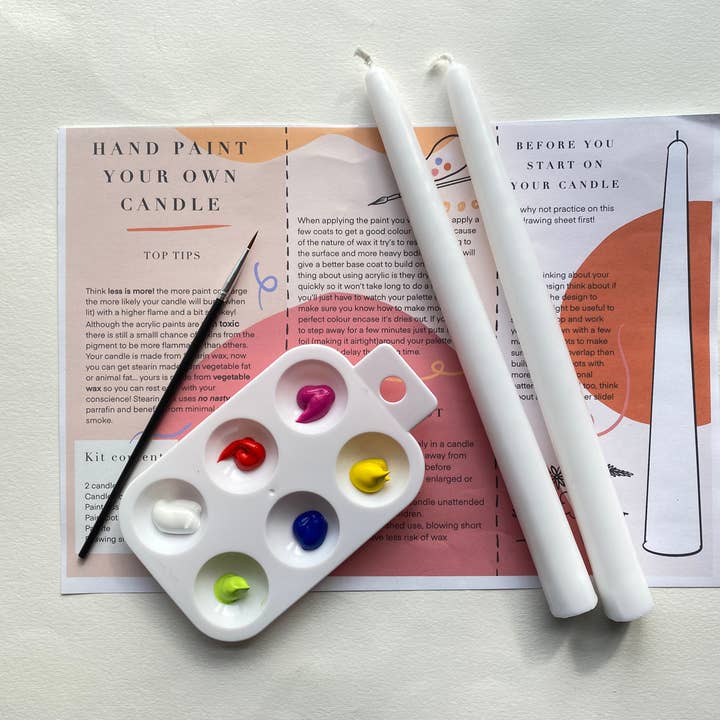 Kit para pintar velas por atacado de Lise Marie prints