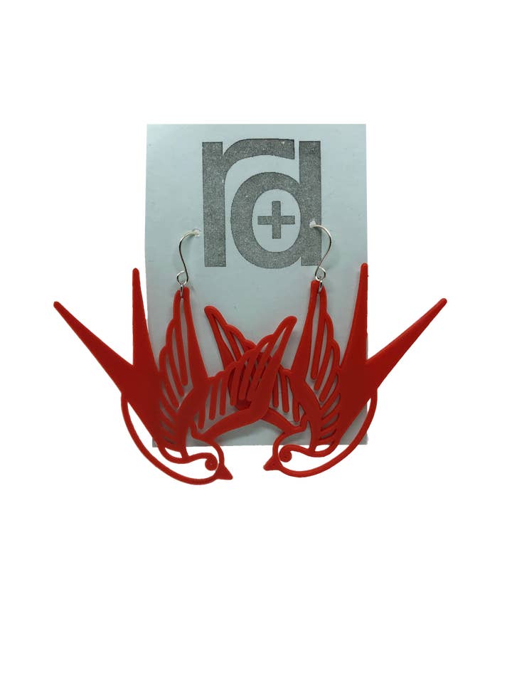 Carry Me Home 3D Printed Earrings for wholesale by R+D