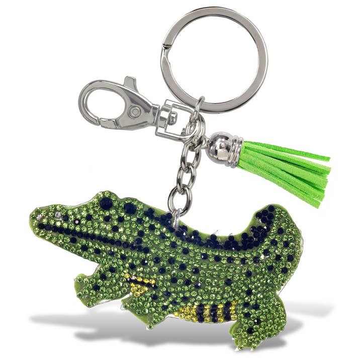 Cota Global - Wholesale Keychain - Unisex - Sparkling Rhinestones Charm - Gator