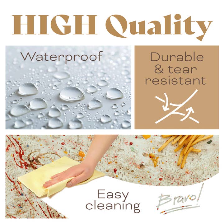 Leib Games - Wholesale Disposable Table Cover/Runner - Pirate Map Plastic Table Cloth Disposable, Party Decorations2