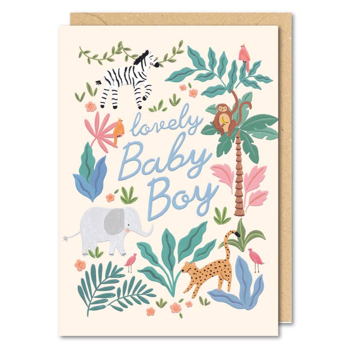 Lovely Baby Boy Card for wholesale by Meraki Greeting Cards