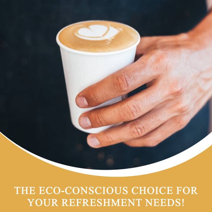 Three Leaf Products - Wholesale Disposable Cup - Three Leaf 8 Oz. Paper Cold Cups, 1000 Ct.