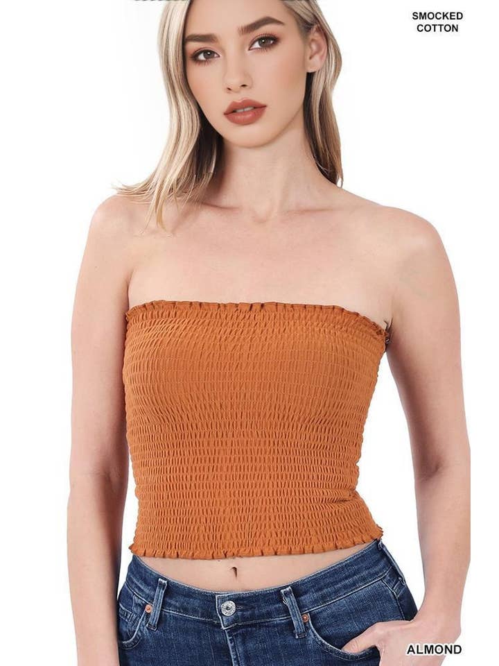 42POPS - Wholesale Bustier - Women's - `.Cotton Blended Tube Top