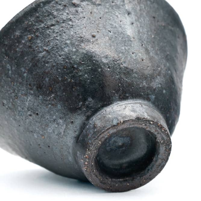 Tezumi - Wholesale Coffee/Tea Cup - Japanese Teacup - 菅原顕悟 Kengo Sugawara - Black Asagao-gata Yunomi - 60ml5