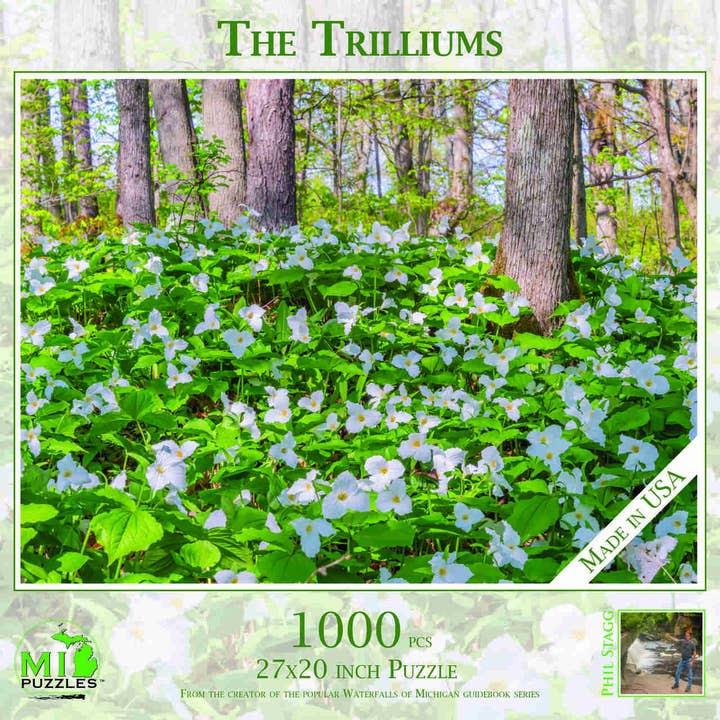 Trilliums - 1000 bit pussel för wholesale av Phil Stagg Photography
