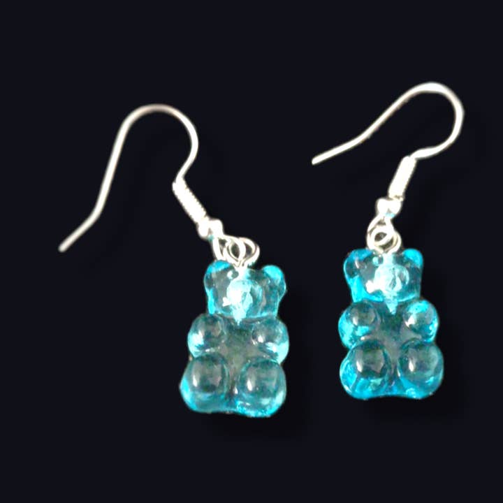 Resin Bear Earrings for wholesale by Funky Welsh Craft and Gifts