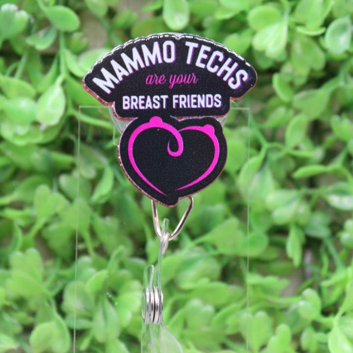 Hylidae Boutique - Wholesale Badge accessory – Women's - Mammo Techs Badge/ID Holder Reel