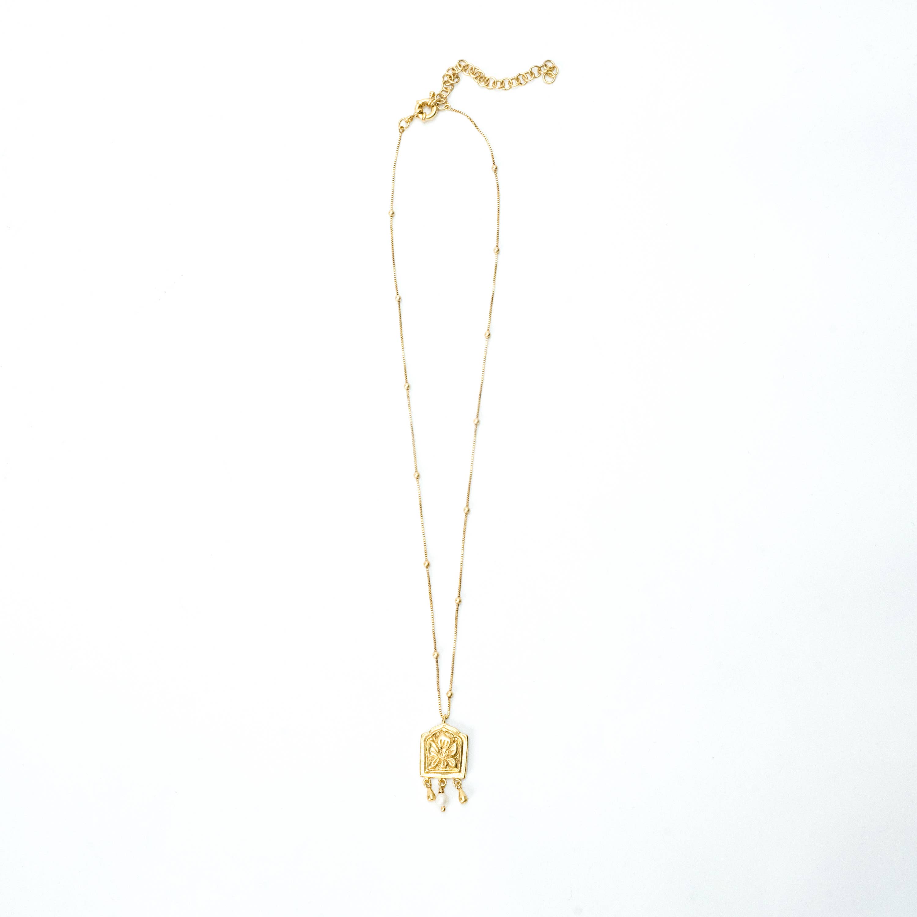 Né Nepal - Wholesale Pendant/Charm Necklace - Lotus Whisper Pendant Necklace , 22k Gold Plated, Handmade2