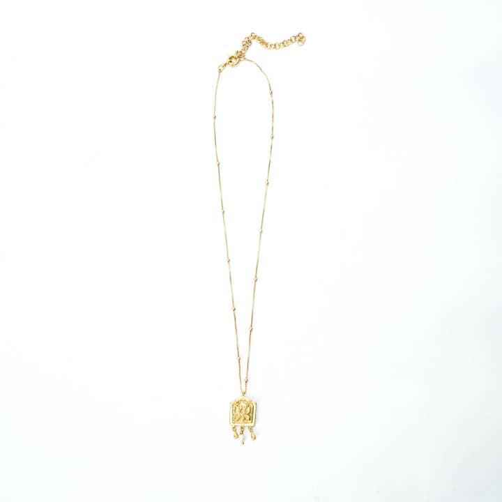 Né Nepal - Wholesale Pendant/Charm Necklace - Lotus Whisper Pendant Necklace , 22k Gold Plated, Handmade2