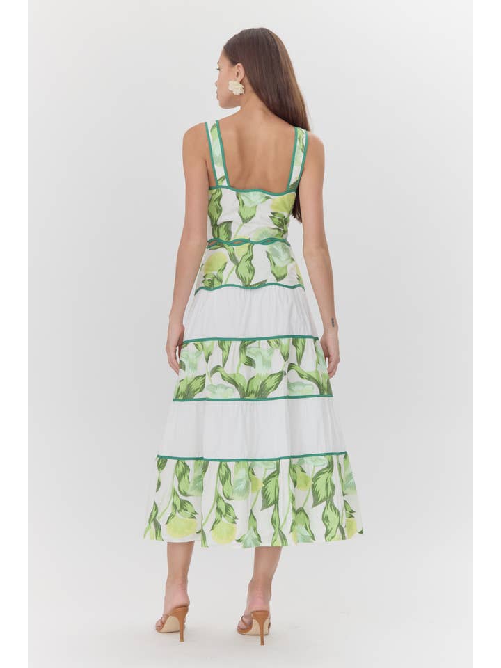 White Multi Daphne Embroidered Scalloped Trim Crop Top for wholesale on Faire2