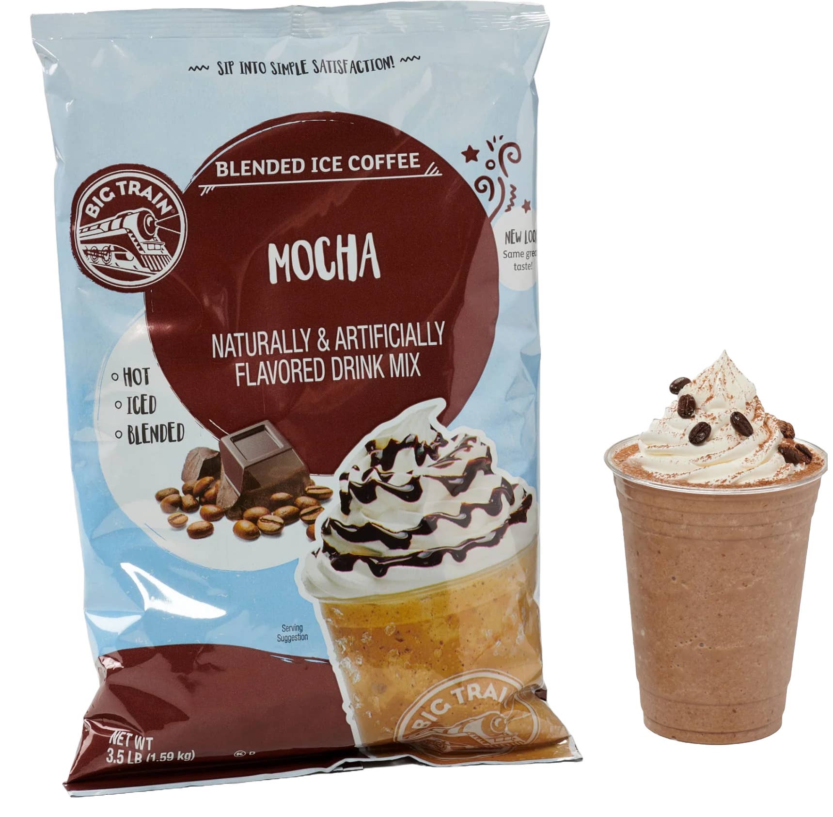 Dark Canyon Coffee Company - Wholesale Iced Coffee/Cold Brew - Big Train Mocha Blended Ice Coffee Beverage Mix