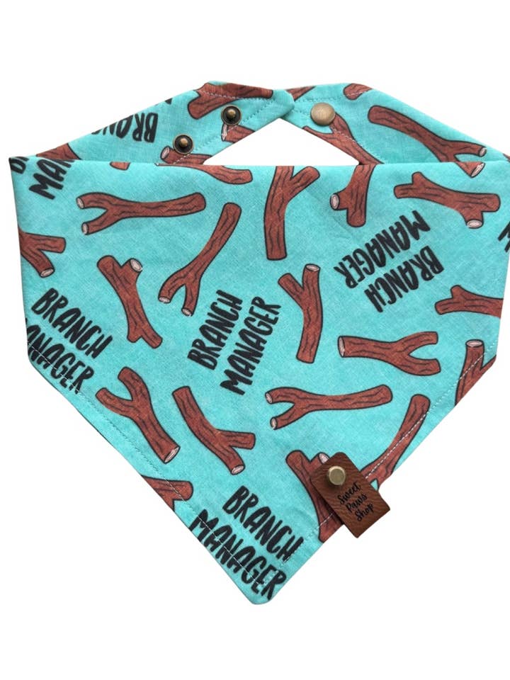 Branch Manager Dog Bandana for wholesale by Sweet Paws Shop