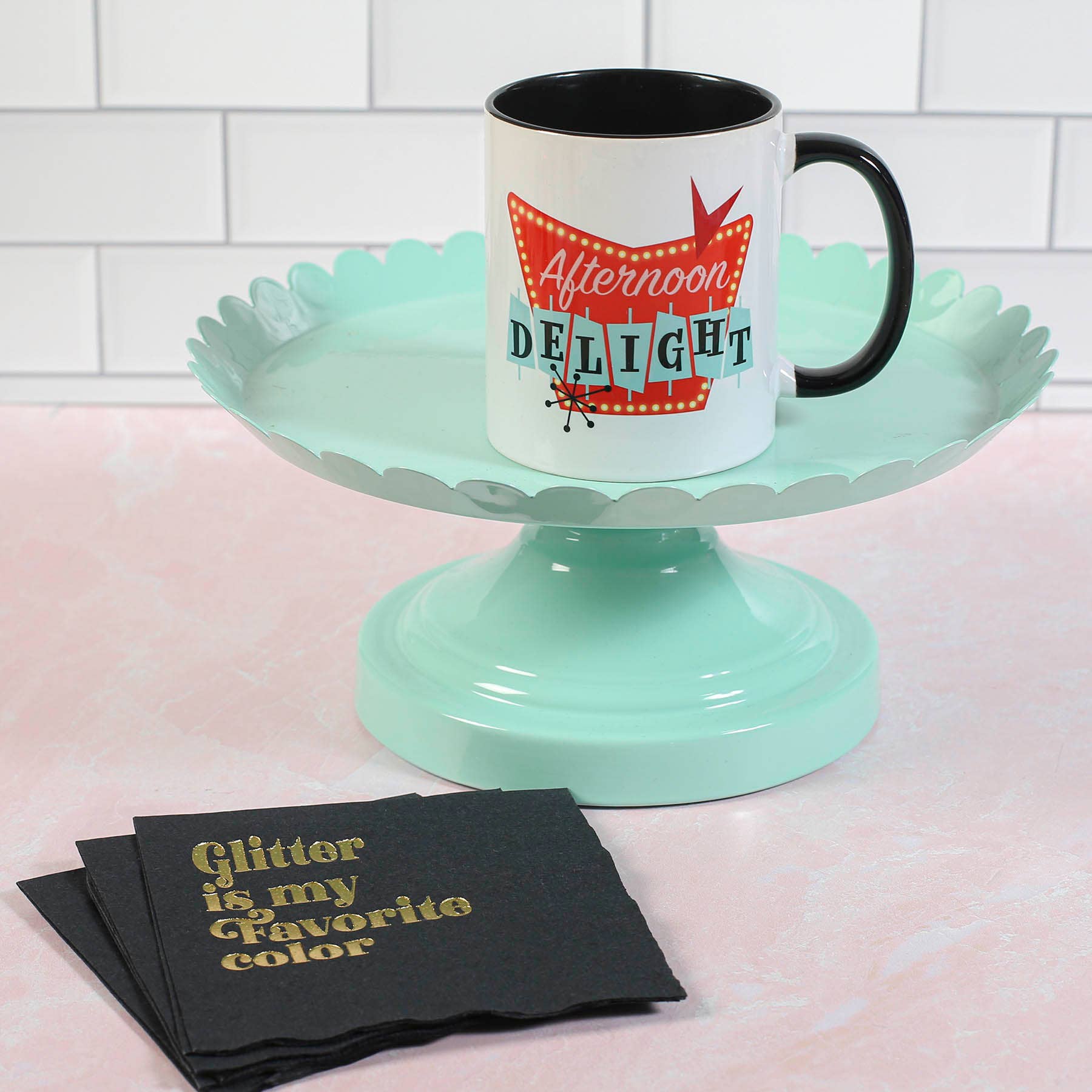 Mod Lounge Paper Company - Wholesale Coffee Mug - Afternoon Delight Retro Sign Mid Century Coffee Mug2