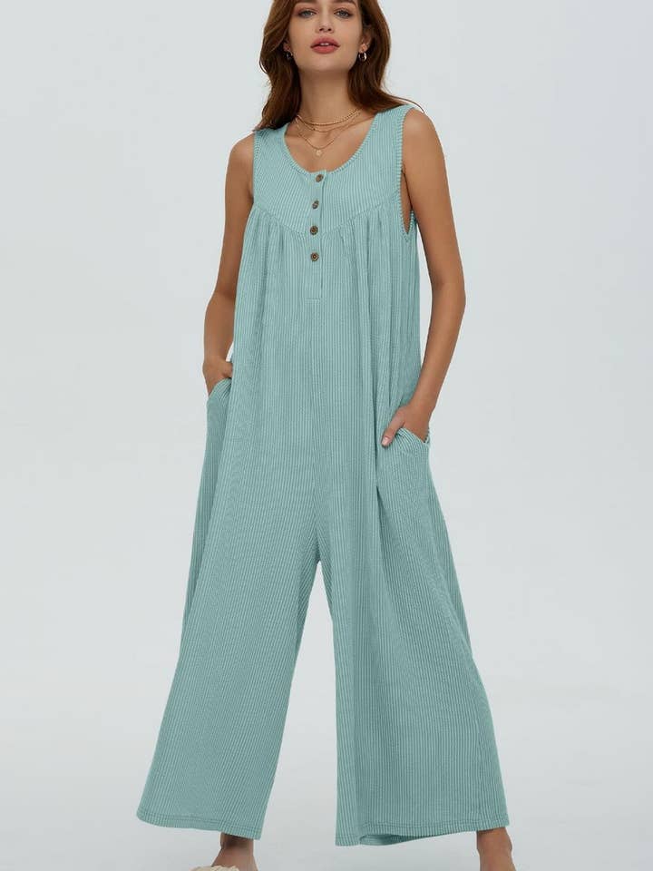 NINEXIS - Wholesale Jumpsuit - Women's - CWSJS0720_SOLID COLOR CASUAL LOOSE POCKET JUMPSUIT4