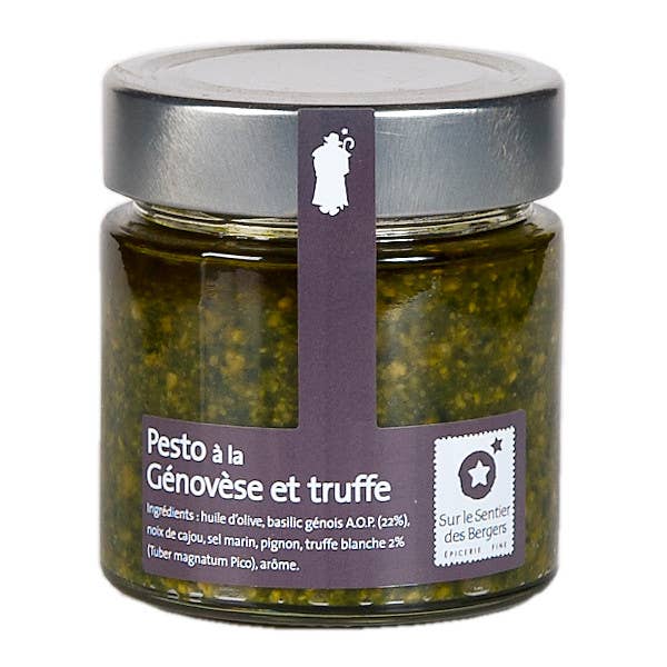 Pesto alla Genovese white truffle 2% - 200g for wholesale by Sur le Sentier des Bergers
