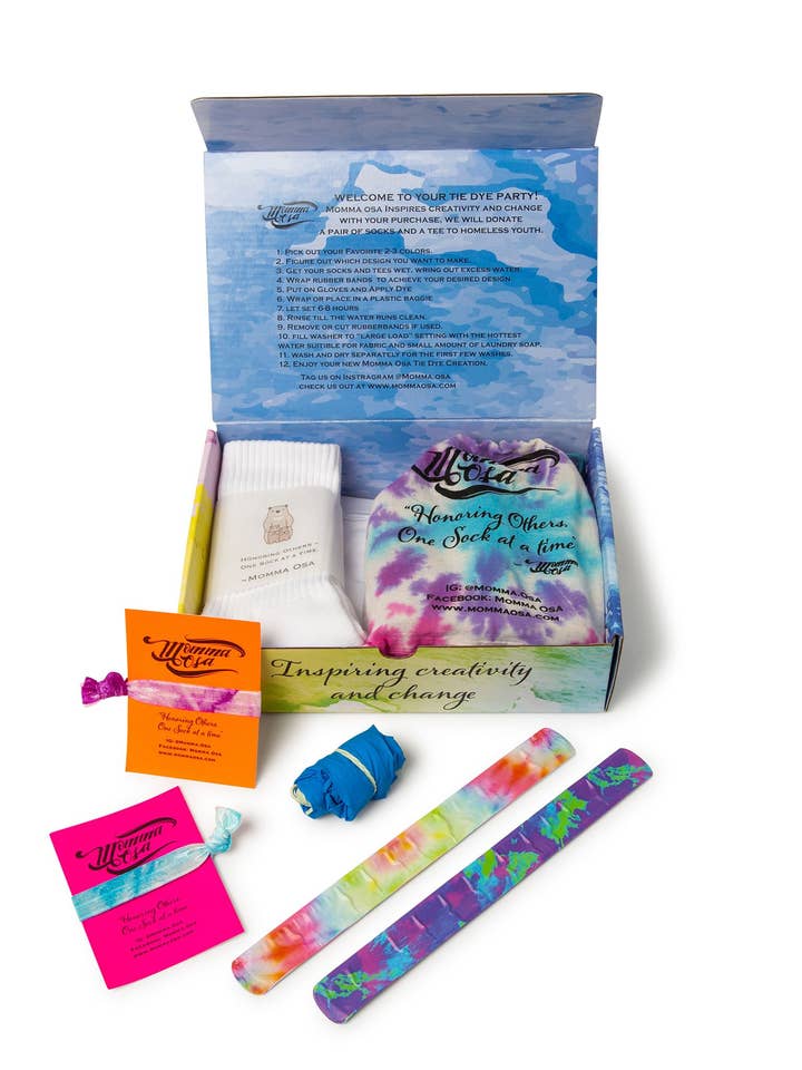 Activity Kit- Sunset Collection Tie Dye Activity Kit for wholesale by Momma Osa
