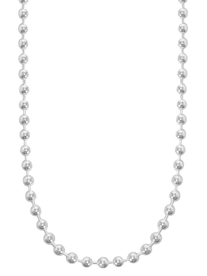 Sterling Sølv Italiensk Perlekæde 3 mm x 18" - SS for engroshandel hos Zoey Simmons