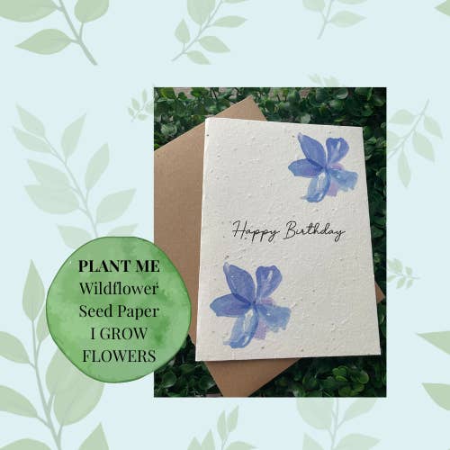 Happy birthday plantable card. Birthday Card for wholesale by Little princess crafts