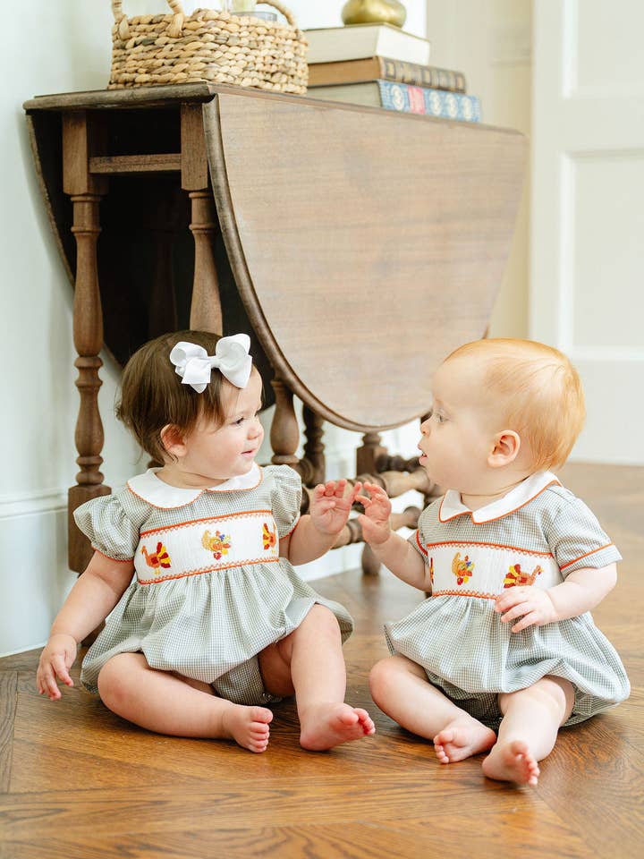 Ruth and Ralph - Wholesale Bodysuit (Non-Footed) - Baby - Thanksgiving Smocked Eleanor Bubble6