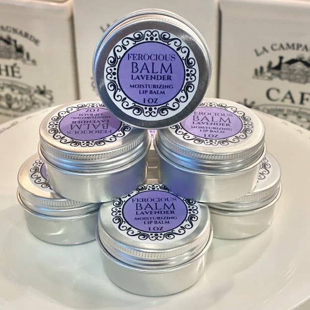 Baume à lèvres lavande et romarin pour la vente par Ferocious Gem
