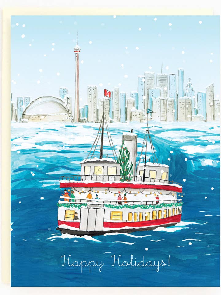 Toronto Island Ferry Card for wholesale by The Paperhood
