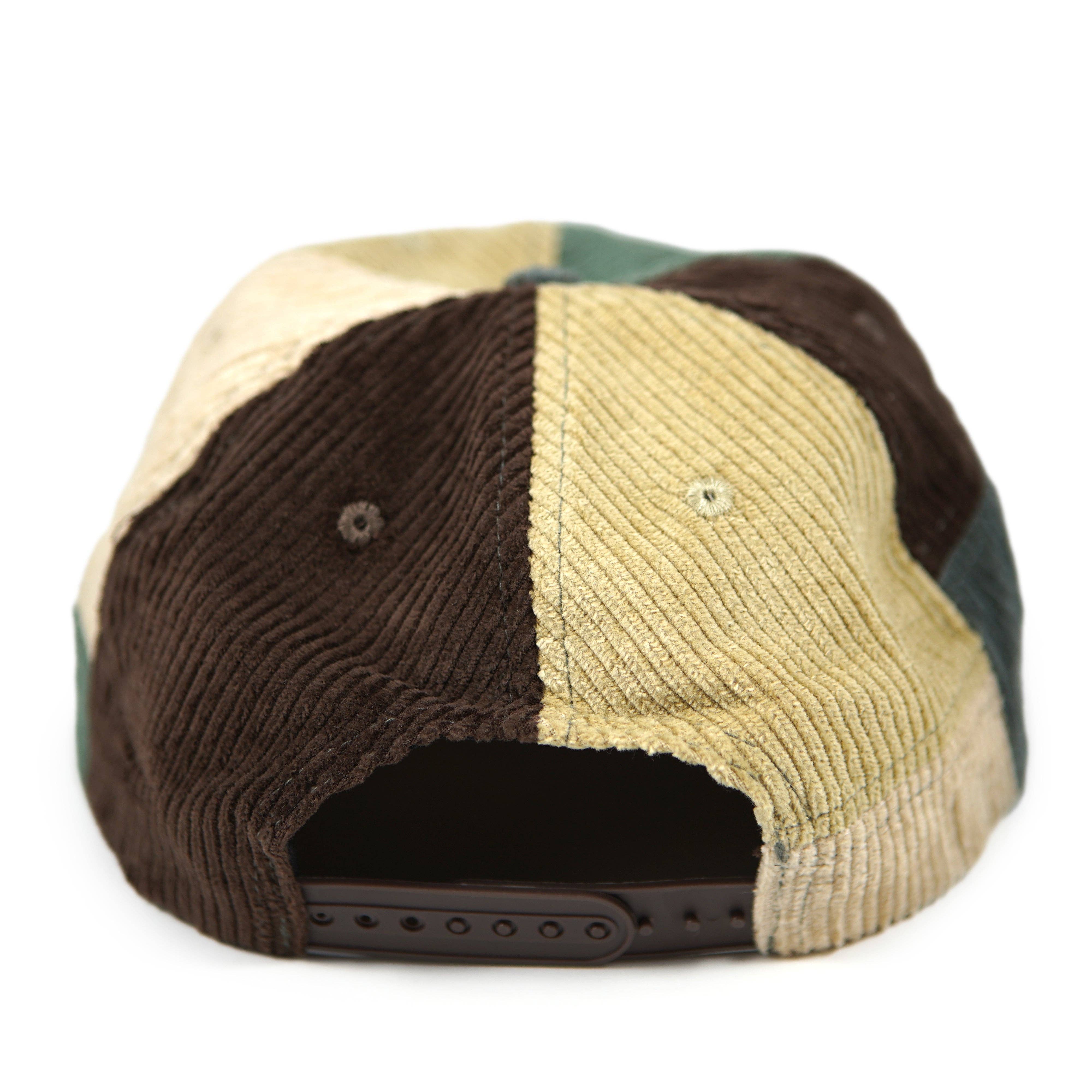 Stuntin Goods - Wholesale Flat Brim Cap - Unisex - Patchwork Corduroy Hat13
