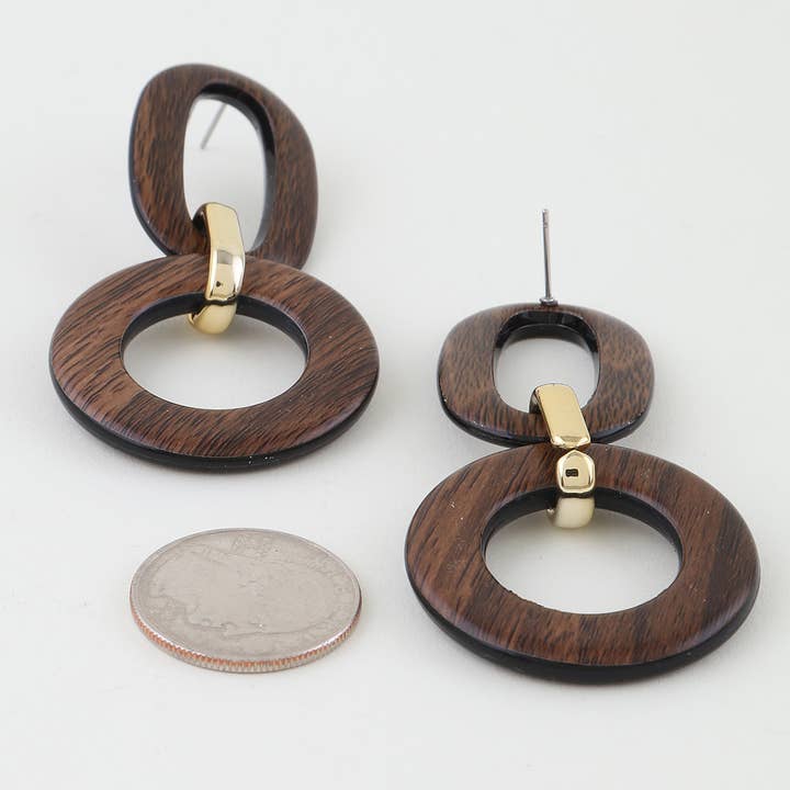 Orecchini a catena con maglie moderne per la vendita all'ingrosso da parte di 3AM BY H&D ACCESSORIES