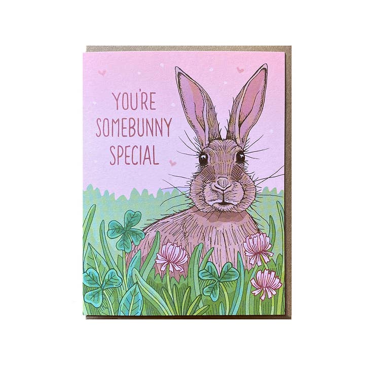 Bunny Love Card for wholesale by Noteworthy Paper & Press