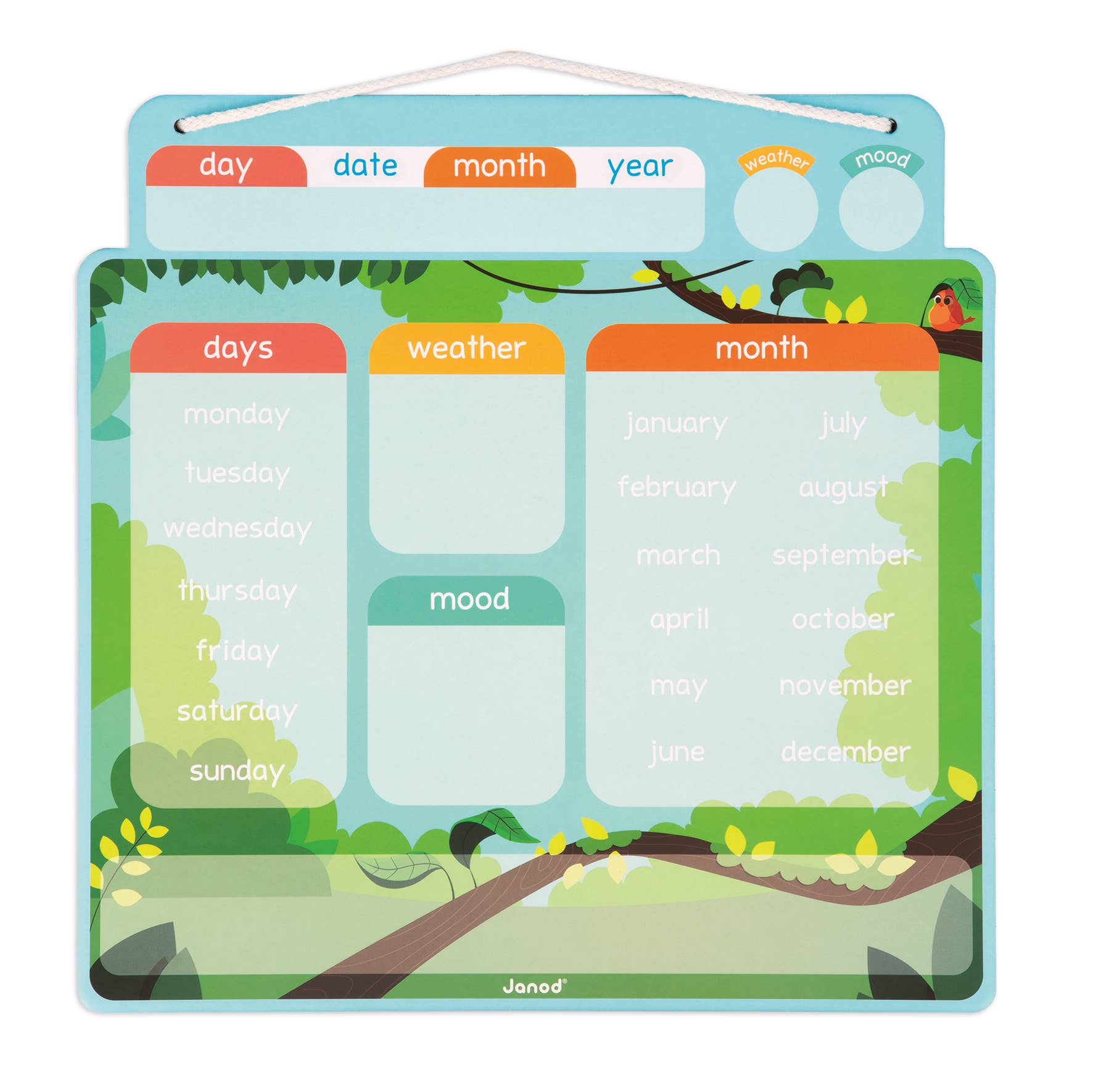 Janod - Wholesale Calendar - Kids & Baby - MAGNETIC CALENDAR2