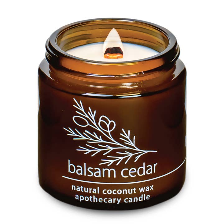 Balsam Cedar | 4 oz Apothecary Candle for wholesale by Hemlock Park