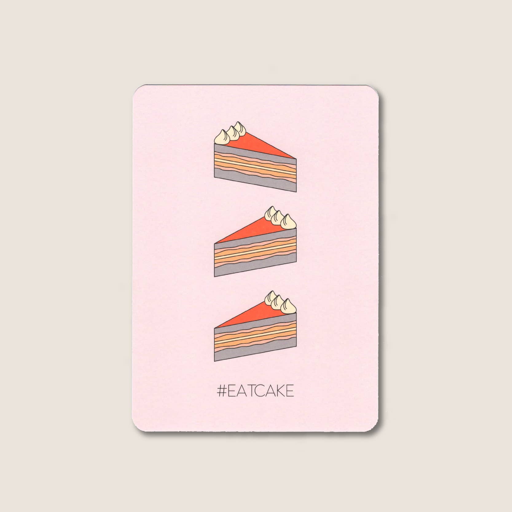 wowgoods - Wholesale Postcard - #Eatcake Postcard