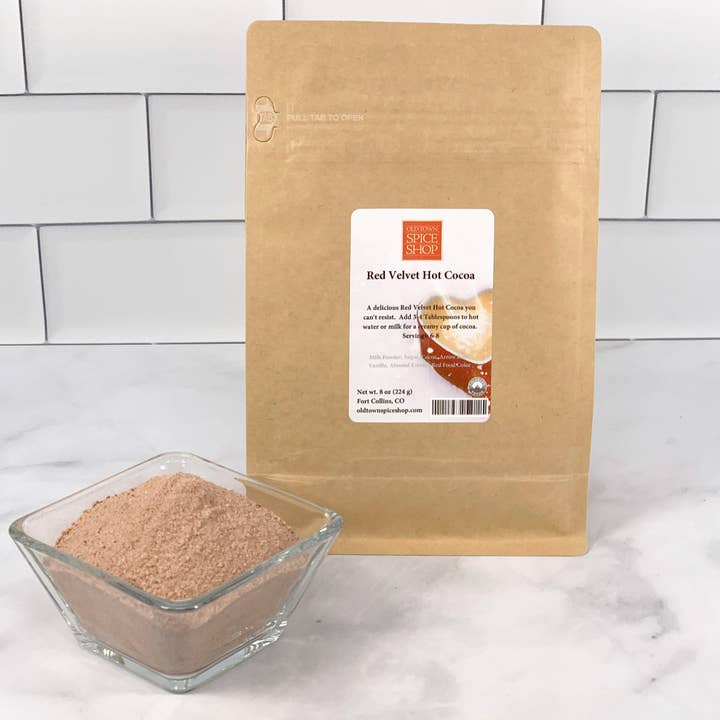 Old Town Spice Shop - Wholesale Hot Cocoa Mix/Kit - Red Velvet Hot Cocoa, Hot Chocolate Mix
