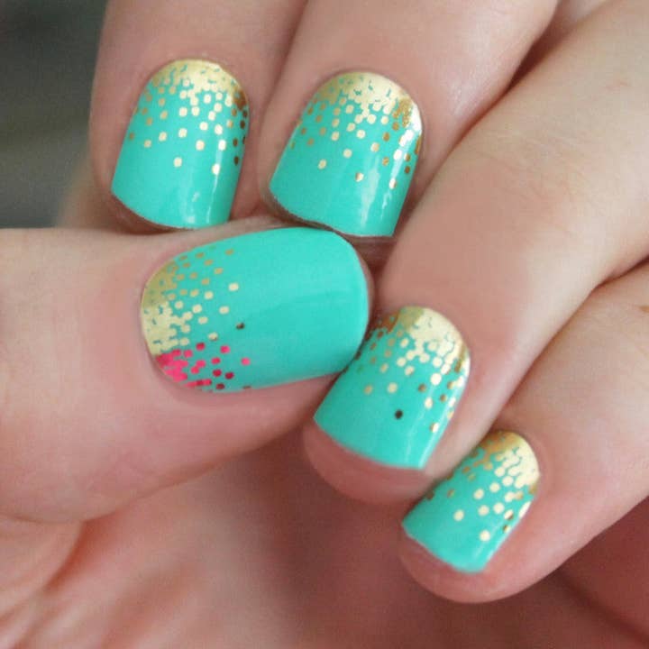 Mint Sparkle Nagelfolien für den Großhandel von So Gloss