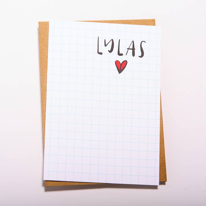 LYLAS Card for wholesale by DoodleGirl Designs