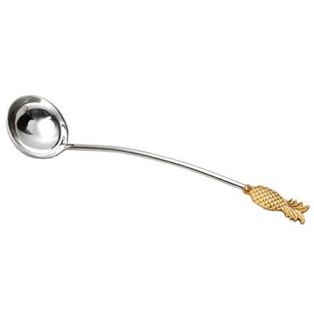 India Handicrafts Inc - Wholesale Ladle - Gilded Pineapple Laddle1