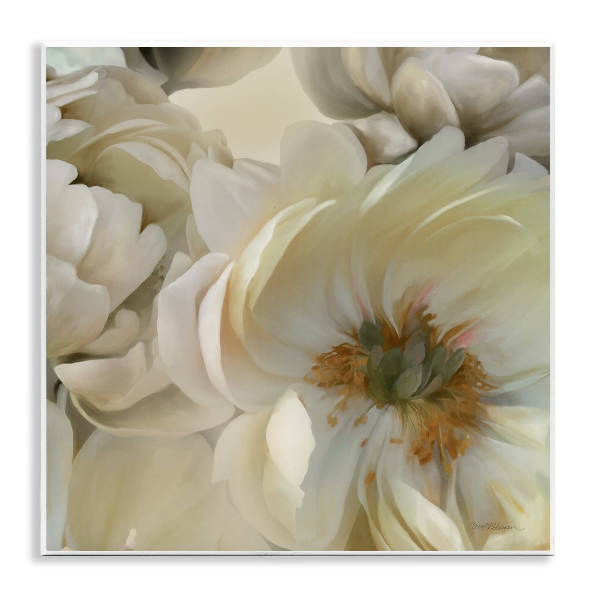Stupell Industries - Wholesale Wall Decor - Kids & Baby - Curled Magnolia Petals Wall Plaque Art0