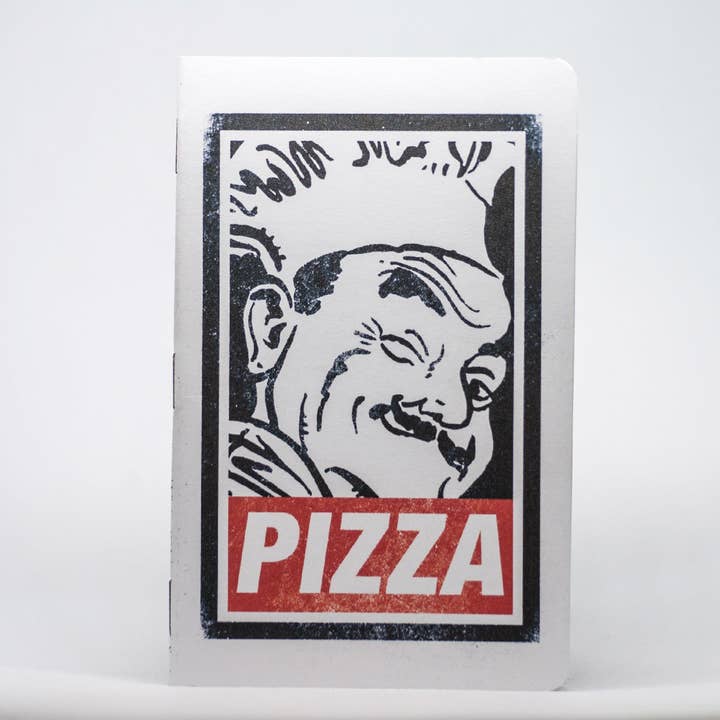 Winking Chef Pocket Notebook - Pizza Themed for wholesale by Justin Ryan Books