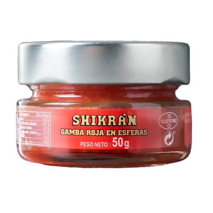 Gamba Rossa Shikrán, 50g Gourmet, alternativa caviale, perle per la vendita all'ingrosso da parte di Eurocaviar