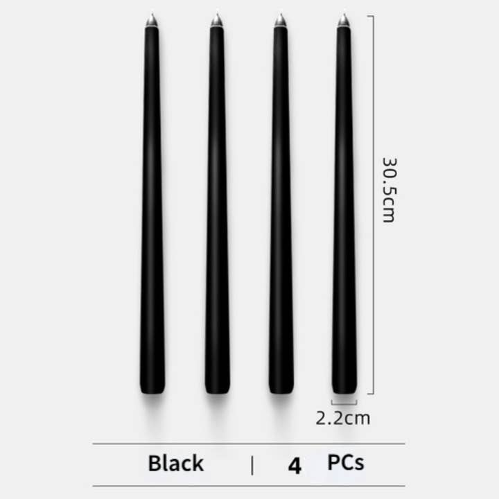 IVORE.GROUP (We cover All Import duty) – wholesale Tapered candle/candlestick – 4pcs Unscented Taper Candles Set1